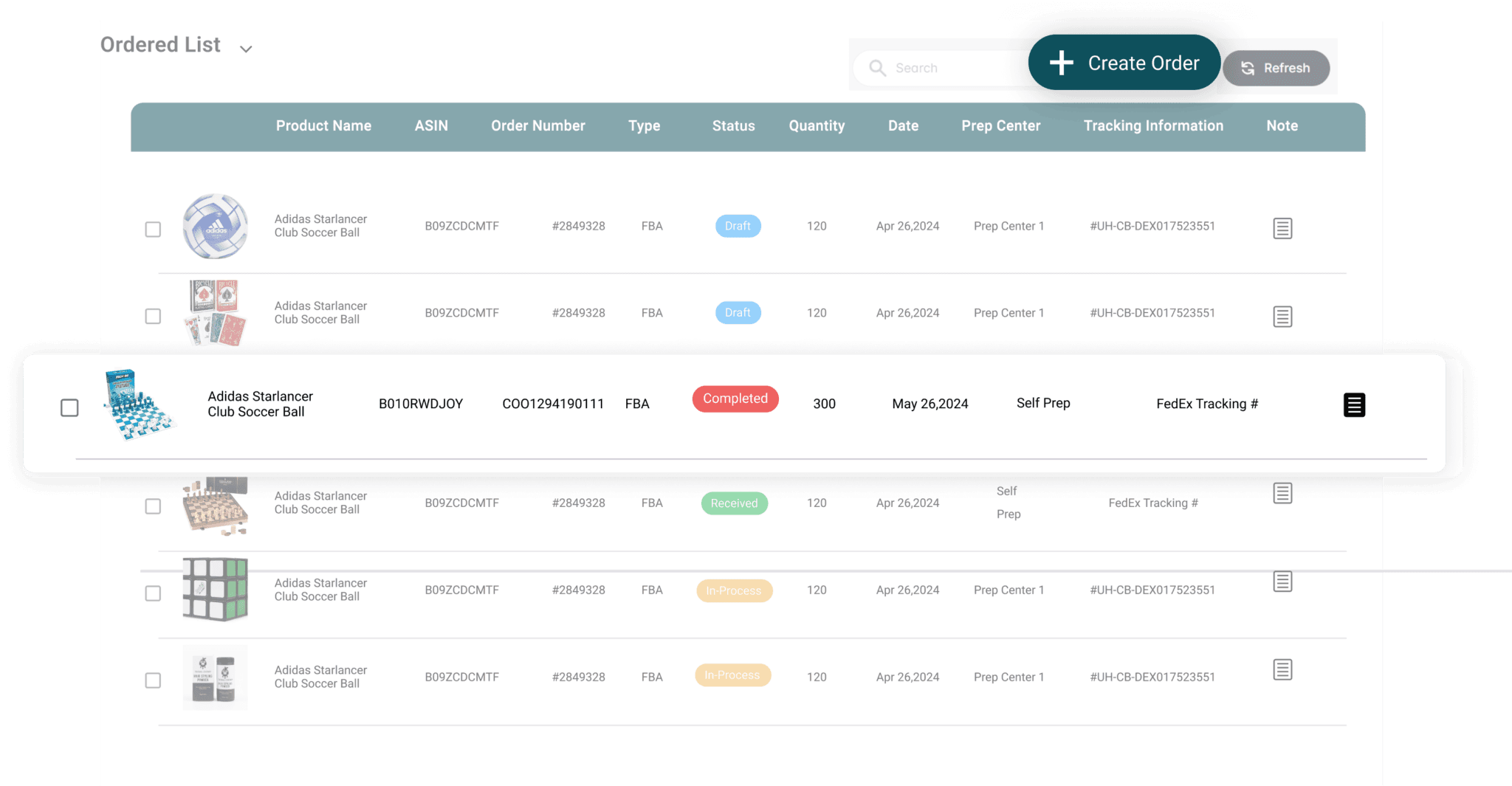 Manage Orders